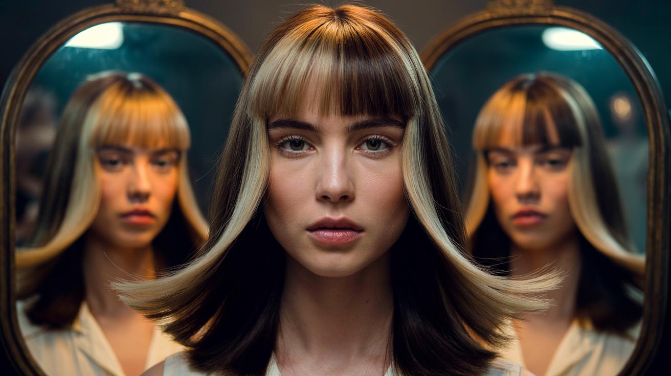 How the curtain-bang trend flatters every face: the blending effect that softens features