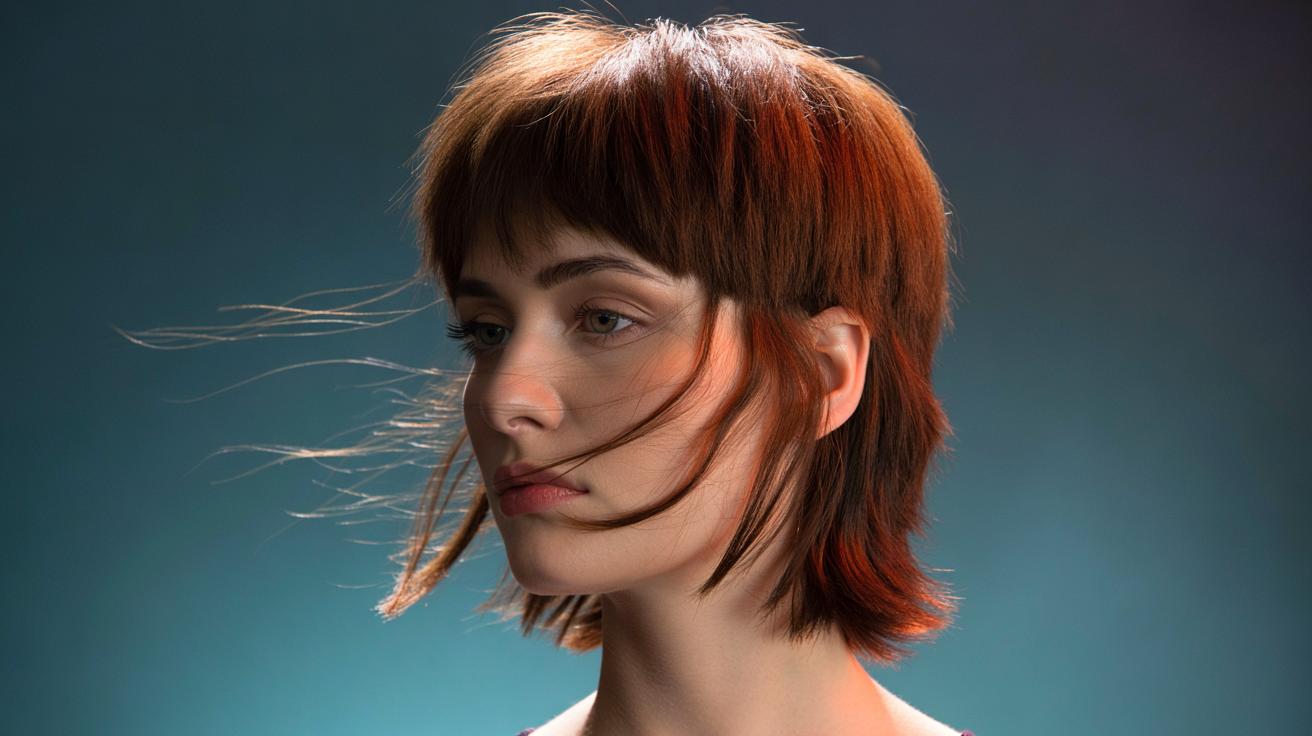 How the wolf cut adds instant volume: the layered structure that lifts flat roots