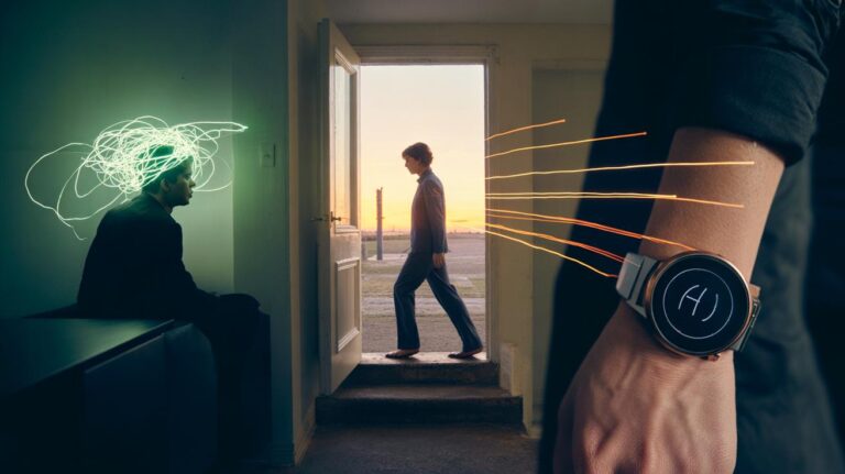 Illustration of a 5-second countdown prompting immediate action to overcome overthinking