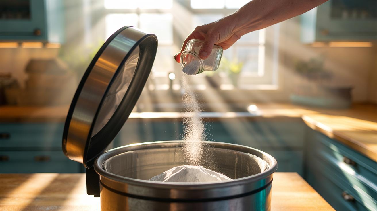The baking soda sprinkle that keeps bins smelling fresh for weeks : how powder absorbs odours before they spread