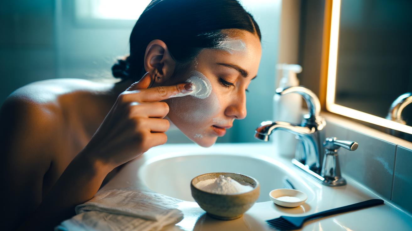 The baking soda + water paste that removes hair dye stains from skin : how gentle abrasion lifts colour instantly
