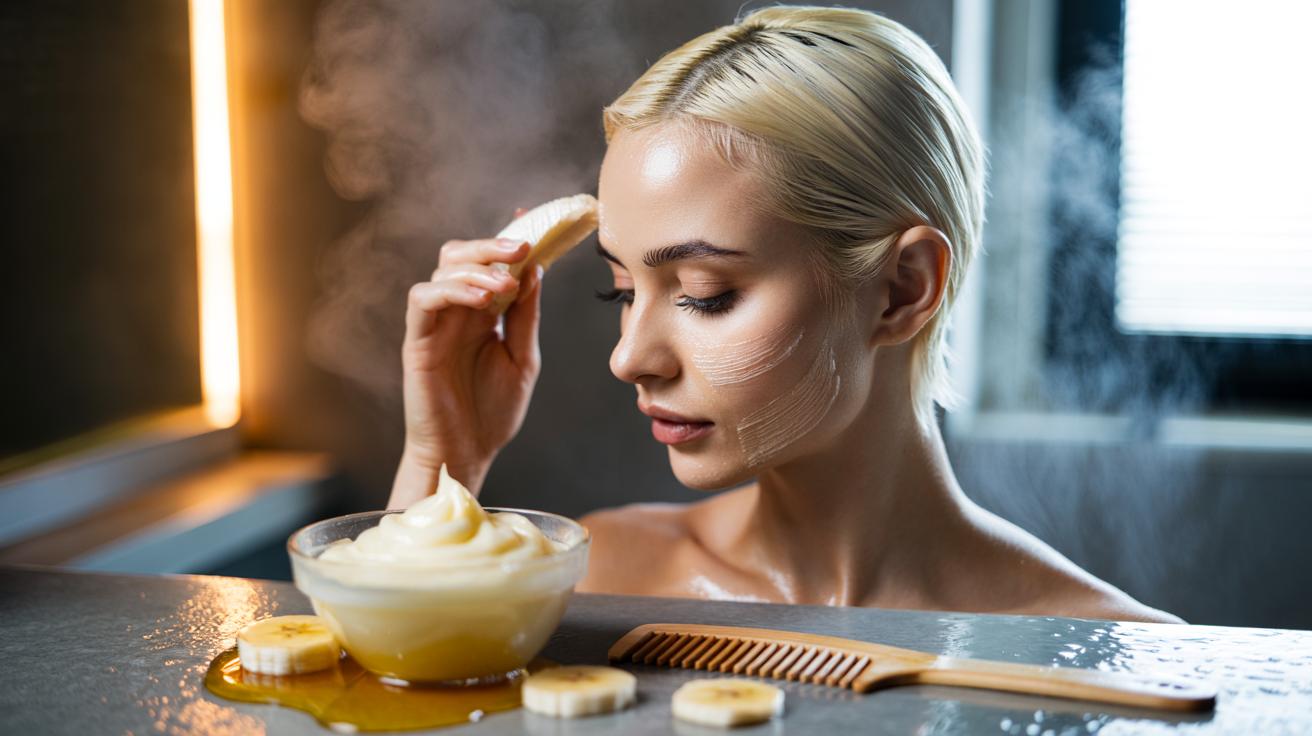 The banana + honey conditioner that repairs bleached hair : how potassium and sugars rebuild strength