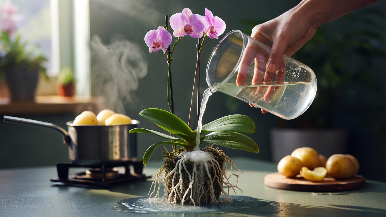 The boiled potato water that strengthens orchids : how starches encourage new root growth