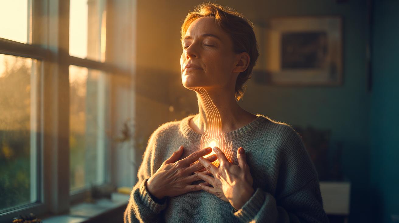 The hand-on-heart move that lowers stress in 60 seconds : how self-touch activates care circuits