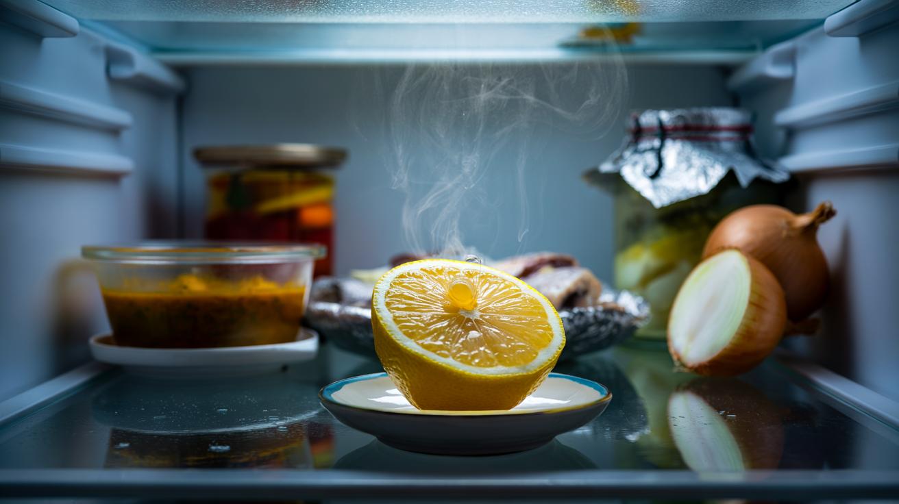 The lemon half that gets rid of fridge odours in hours : how natural oils neutralise smells on contact