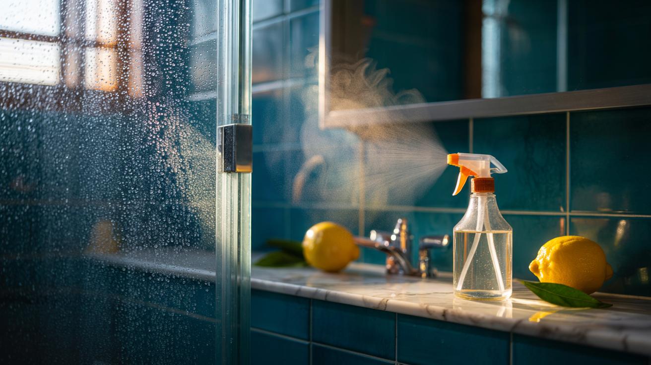 The lemon juice spray that prevents shower glass fogging : how acid creates an invisible barrier