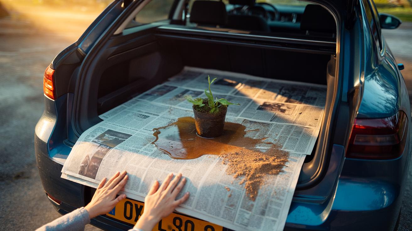 The newspaper layer that keeps car boots completely clean : how sheets catch dirt and spills instantly