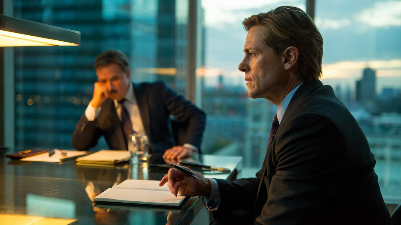 Illustration of a negotiator holding silence after a question to prompt the counterpart to reveal information during a business negotiation