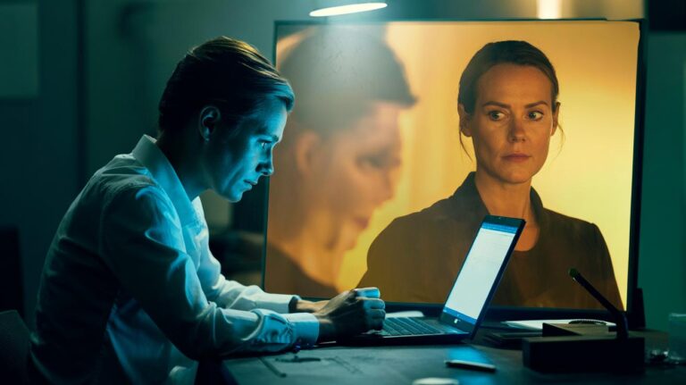 Illustration of a person using third-person self-talk to create psychological distance and reduce emotional weight while solving a problem