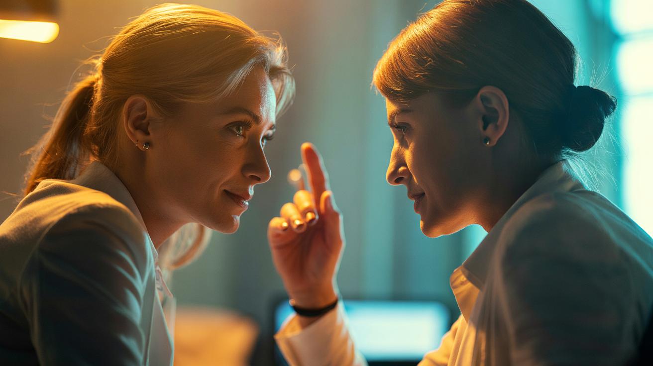 Illustration of a person giving a subtle nod during a conversation to encourage agreement.