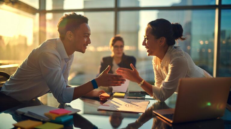 Illustration of the “yes, and” conversation technique that builds instant rapport through respectful agreement