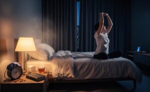 Illustration of the best way to improve sleep quality using simple hacks for better rest