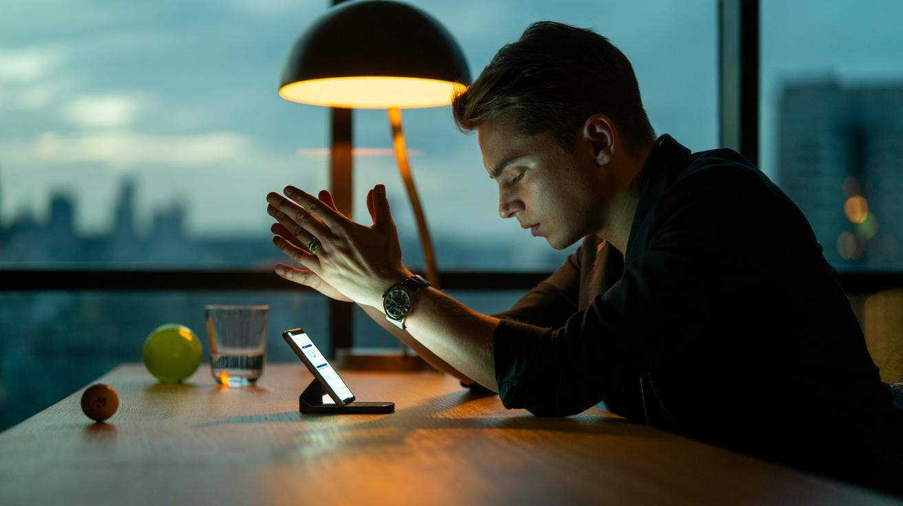 Illustration of a person using a five-second pattern interruption to break an automatic bad habit