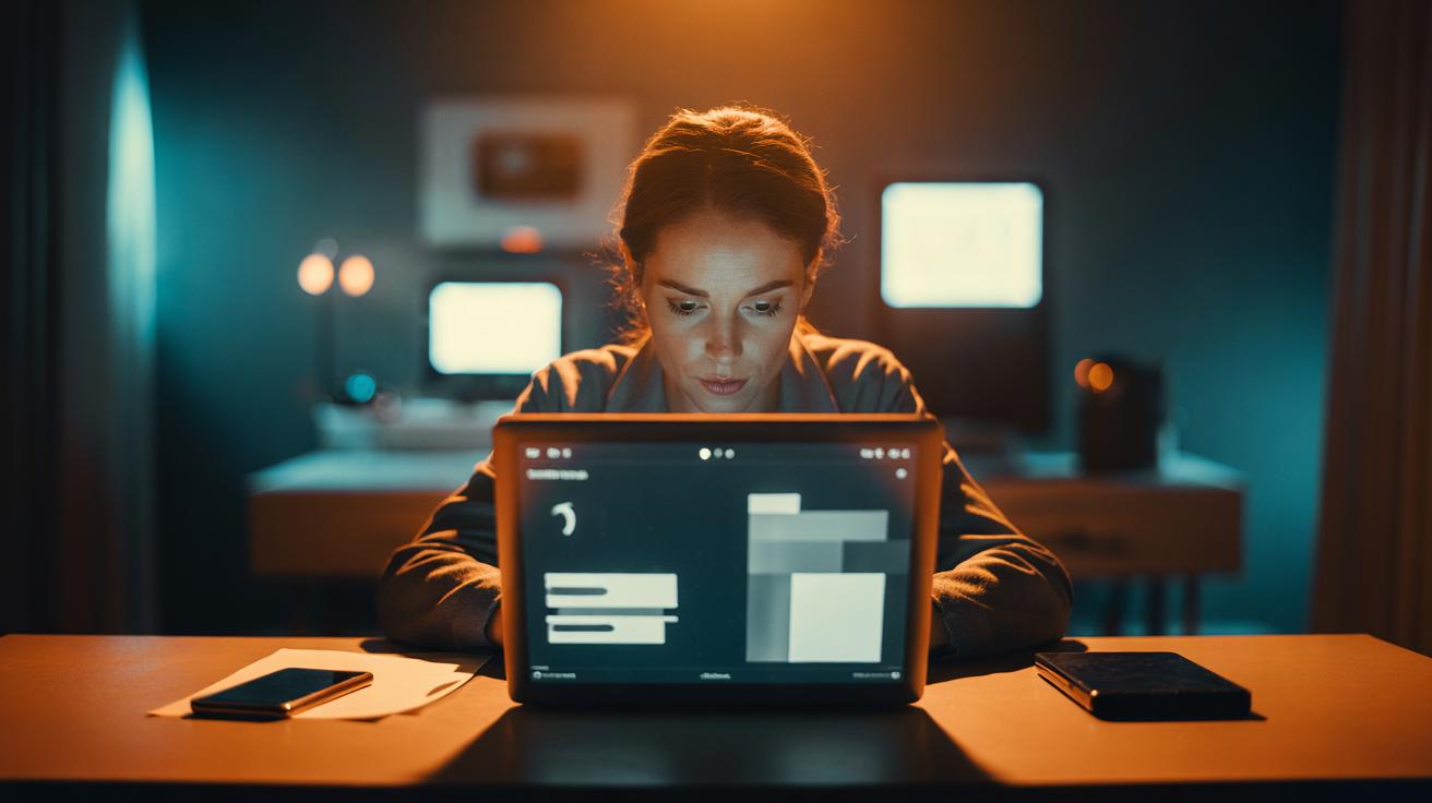 Illustration of attention bias enhancing focus to improve task performance instantly