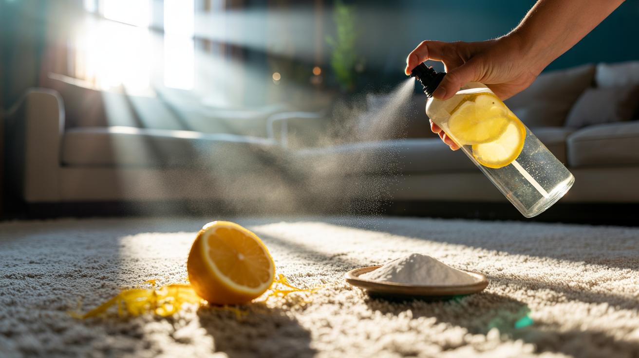 Deodorize Carpets with Lemon: why it absorbs smells right away