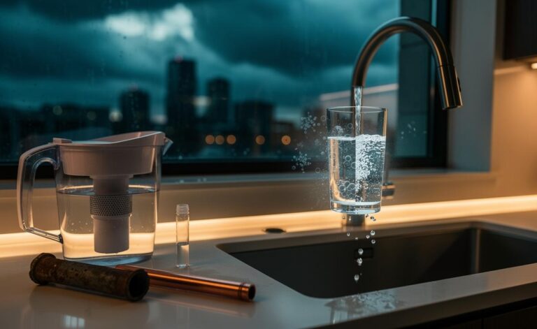 Illustration of tap water safety in 2026