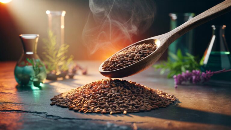 Illustration of grains of paradise (Aframomum melegueta) seeds