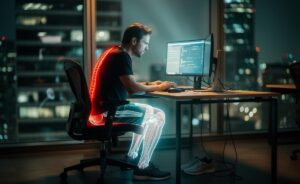 Illustration of the health risks of prolonged sitting