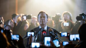 Illustration of strategic silence altering the perception of authority through social proof