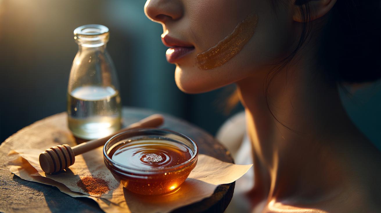 The cinnamon + honey mix that lightens facial hair naturally : how peroxide forms overnight