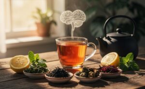 Illustration of [the hidden health benefits of drinking tea daily]