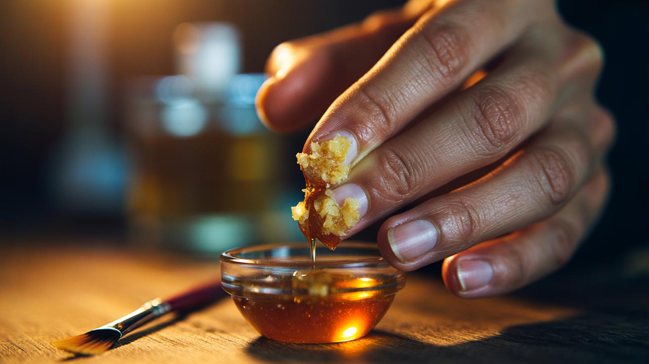 The honey + garlic mask that grows nails insanely fast : how allicin feeds cuticles