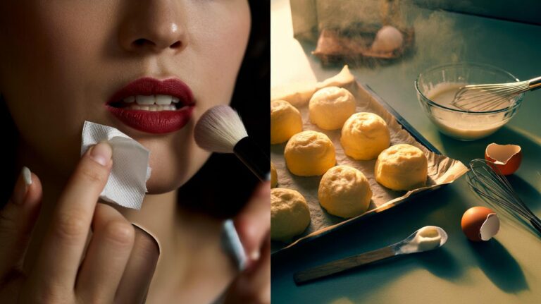 Illustration of the lipstick-on-teeth hack that makes cheap lipstick look £40 expensive and the four-ingredient zero-carb cloud bread that tastes like real bread