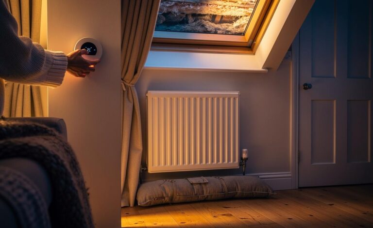 Illustration of the most effective way to save on heating bills this winter