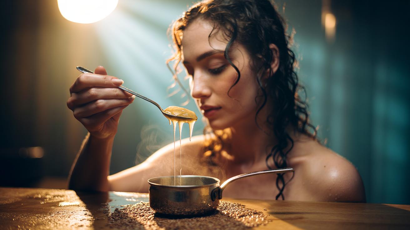 The one-teaspoon flaxseed gel trick that holds curls perfectly without crunch or expensive products