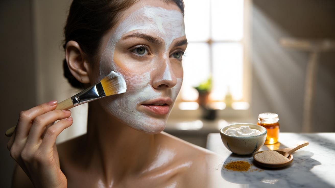 The rice flour + yogurt mask that brightens dull face : how lactic acid gently exfoliates