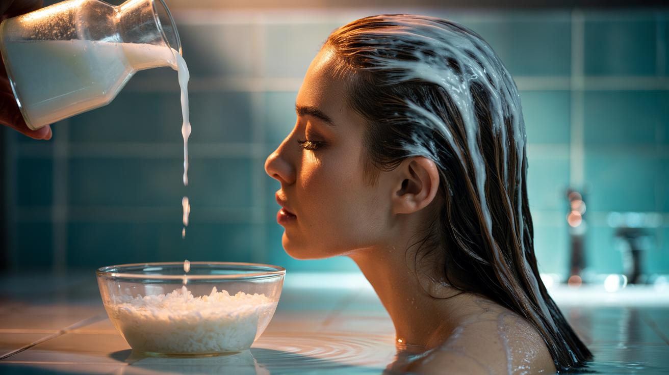 The rice water final rinse that makes hair look salon-blown : how starch gives insane slip