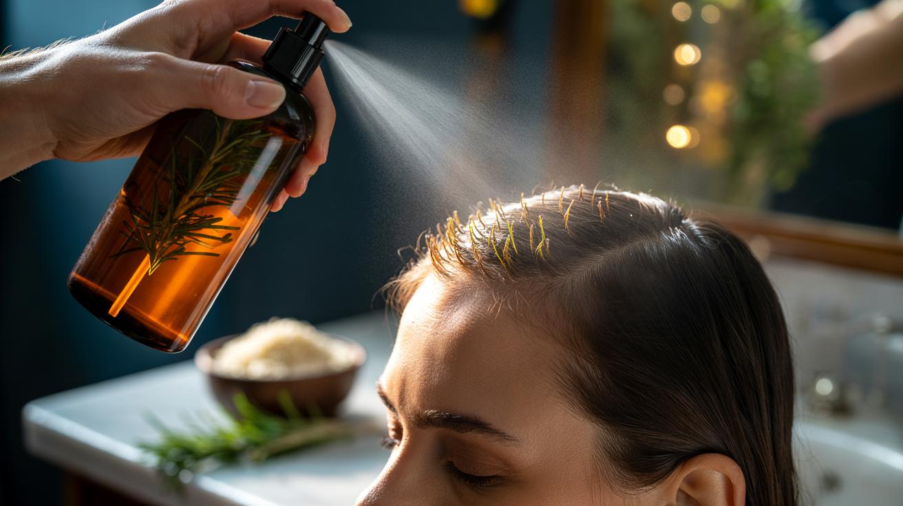 The rice water + rosemary spray that grows baby hairs along the hairline in just 3 weeks