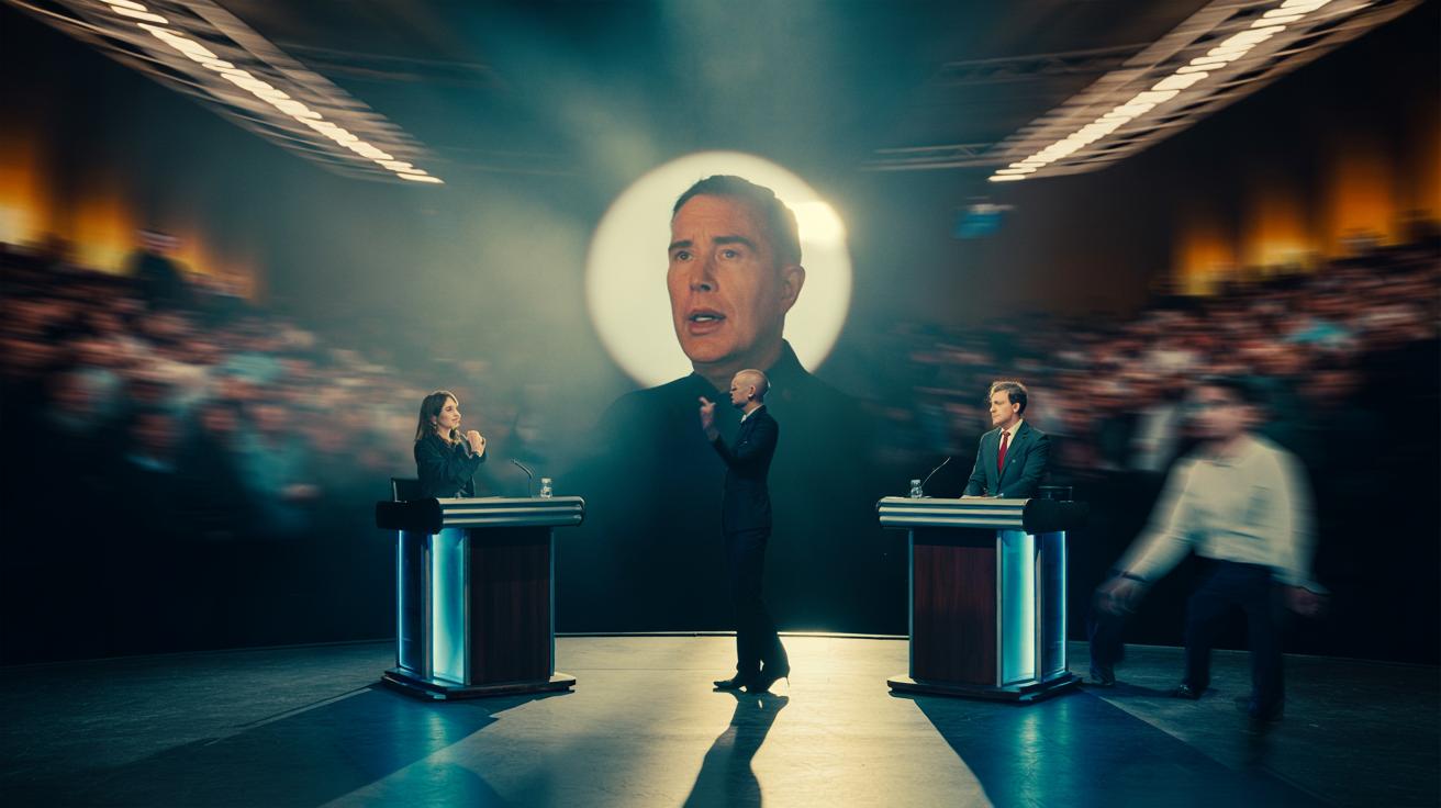 Illustration of attention bias swaying opinions instantly during a debate